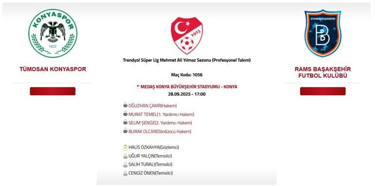 KONYASPOR DAHAKCHEHIR Canlı Maç: Süper Lig Konyaspor Daşakşağhir Maçı Hangi Kanal, şimdi ilk 11ler ...